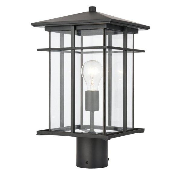 Elk Home Oak Park 17'' High 1-Light Outdoor Post Light - Matte Black 89366/1